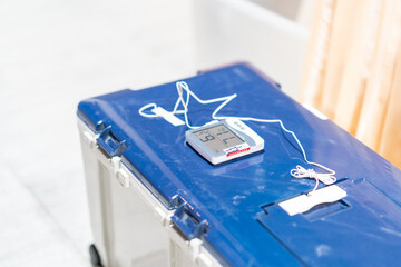 Medical cooler box keep temperater vaccine mobile.