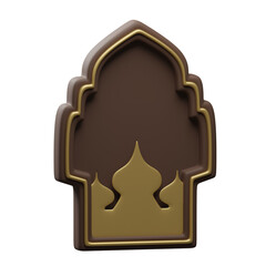 3d illustration of islamic decoration