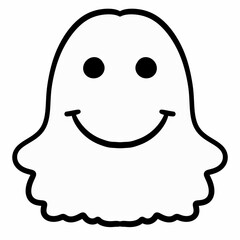 illustration of a ghost cartoon character