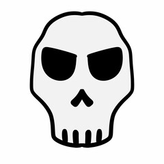 Skull Tattoo. Skull cartoon illustration.