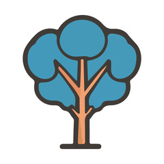 Cute tree vector illustration