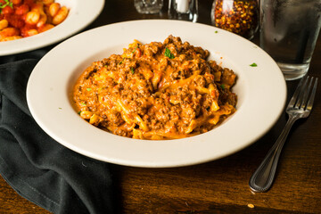Pasta with bolognese sauce