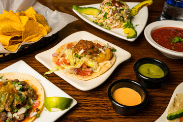 Fried fish taco on a plate
