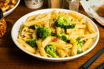 Broccoli pasta in a bowl
