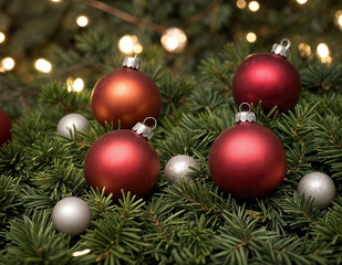 Obraz premium nolling photography of an Christmas decorations - generated by ai