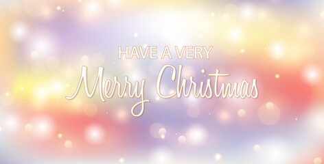 Winter Christmas Wonderland with Shiny Stars