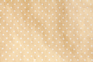 背景素材（明るい茶色の紙・水玉）