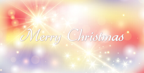 Merry Christmas Festive Background with Sparkling Lights