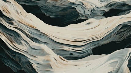 Abstract swirling patterns in muted colors create a dynamic visual flow.