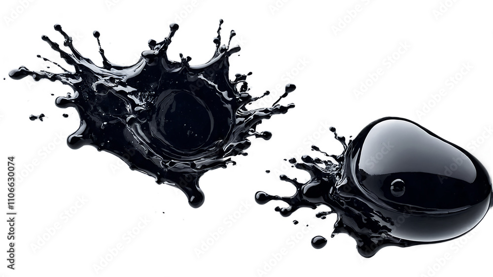 Poster creative ink splash png images with transparent backgrounds perfect for artistic projects and graphi