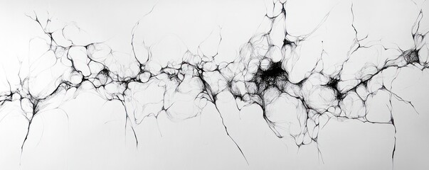 Obraz premium Abstract representation of neural connections resembling a network of neurons.