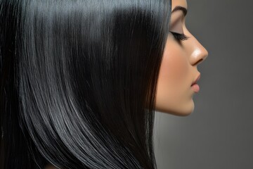 Naklejka premium Hair style, color, shampoo model, Generative AI