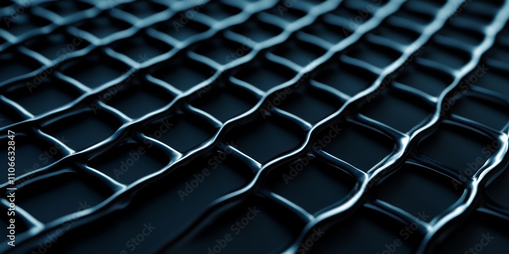 Poster fiberglass and strength concept. abstract close-up of a textured grid pattern in dark tones.