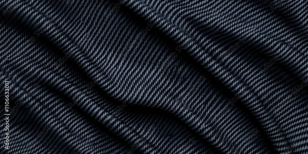 Poster fiberglass and strength concept. dark textured fabric with visible weave patterns and soft draping.