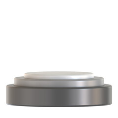 podium monochrome 3d icon illustration 