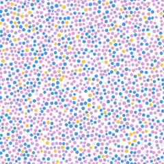  Seamless pattern featuring tiny pastel polka dots in soft, overlapping layers