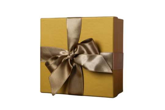 PNG, Mystery box, golden square boxes isolated on white background.