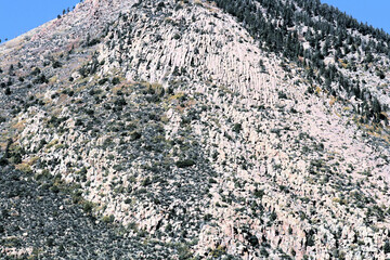 Unique mountain rock formation