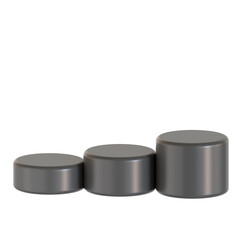 podium monochrome 3d icon illustration 