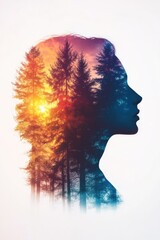 Celebrating Women's Day: Floral Double Exposure Portrait