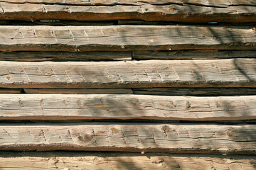 Old log building closeup