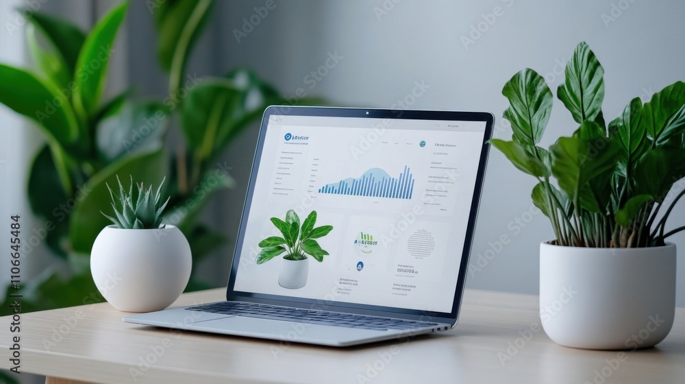 Poster ai powered financial data analysis with charts
