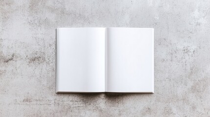 Template magazine page mockup concept. Minimalist Open Book Mockup for Creative Projects