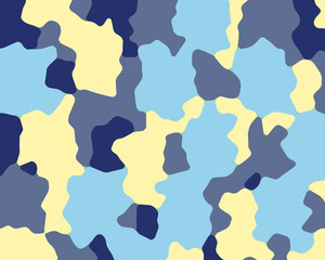 Obraz premium Blue Army Pattern Abstract Background in High Resolution that can be use for Wallpaper and Background