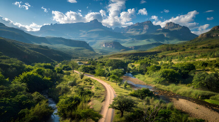 Obraz premium Enchanting Panorama of Lush Greenery in Tzaneen: Raw Elegance of Nature