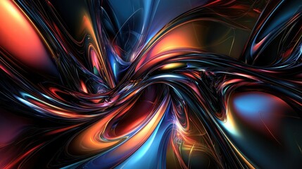 Abstract Swirling Liquid Light Patterns Design