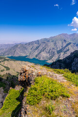 Scenery of Heaven Lake, Tianshan Tianchi National Geopark, Xinjiang, China