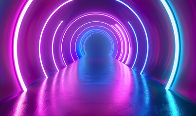 Naklejka premium Tunnel corridor architecture