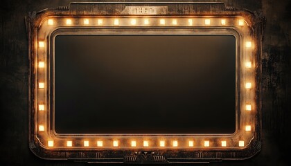 Vintage Hollywood Movie: The End - Retro Border And Elegant Script On Black Screen Signals Conclusion Of Silent Film Narration.