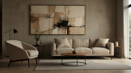 living room with fireplace