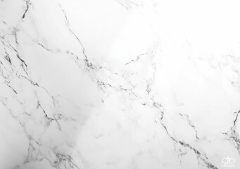 White marble surface, with its dynamic veining, makes a bold and elegant statement, ideal for luxury branding or high end architectural projects.