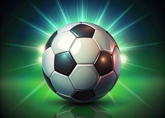 Naklejka premium Soccer Ball Vector Graphic Design - Football Illustration