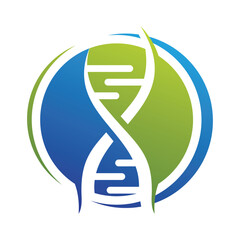 DNA helix logo template vector icon design
