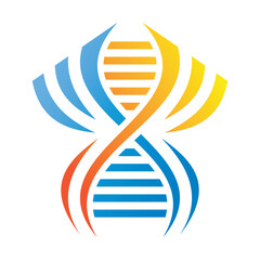 DNA helix logo template vector icon design