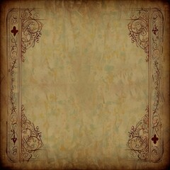 old paper with ornament