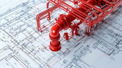 fire protection plans outline fire alarm locations on Blueprints