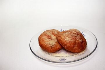 Korean Street Snack with Jam and Red Bean Heart-Shaped Cake Fried Donuts