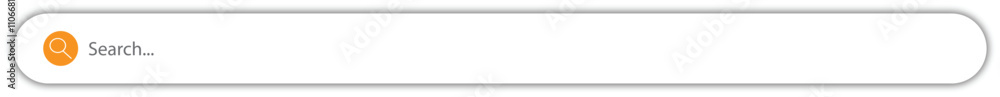 Poster search bar icon, search here, search bar for ui. search bar vector icons in flat design. simple sear