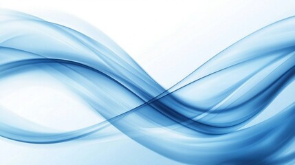 Abstract Blue Waves Flow Seamlessly, Creating a Calming Visual Masterpiece for Design Inspiration.