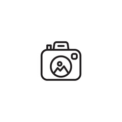 Camera picture icon. Photo camera icon photography sign. Editable icon.