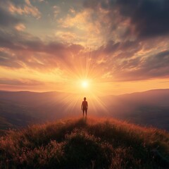 Hopeful Dawn Peaceful View