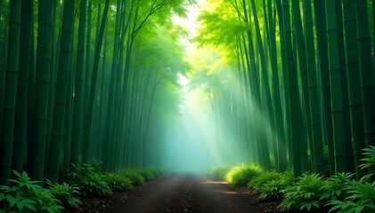 Fototapeta premium Foggy Nature Scenes, Misty Forests, Mountains, Lakes, and Serene Landscapes