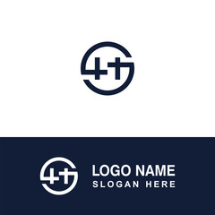 SH or HS letter logo graphic. Suitable for business signs.