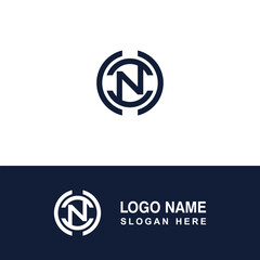 initial N logo for automotive business. Files are easy to edit again.