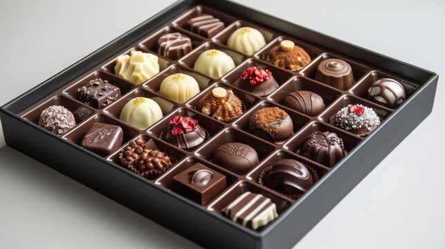 Assorted Gourmet Chocolates in Elegant Gift Box