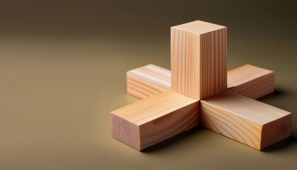 Fototapeta premium Chiseling details on wooden sculpture, artistic craftsmanship, 3D illustration. woodwork, carpentry, technique.